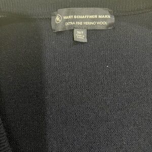 Hart Schaffner Marx Men's Dark Blue Crewneck Sweater